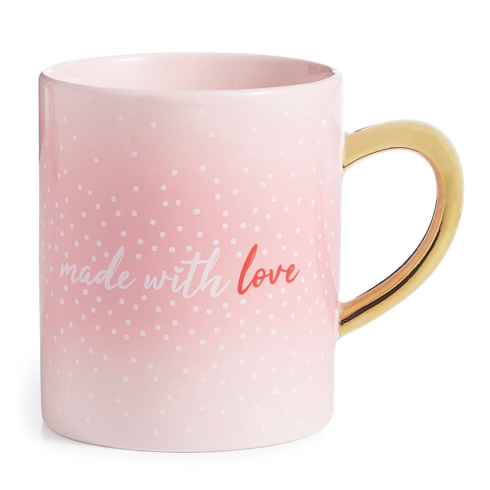 New Martha Stewart Valentine’s Day made with love mug cup 🎁 valentine pink big